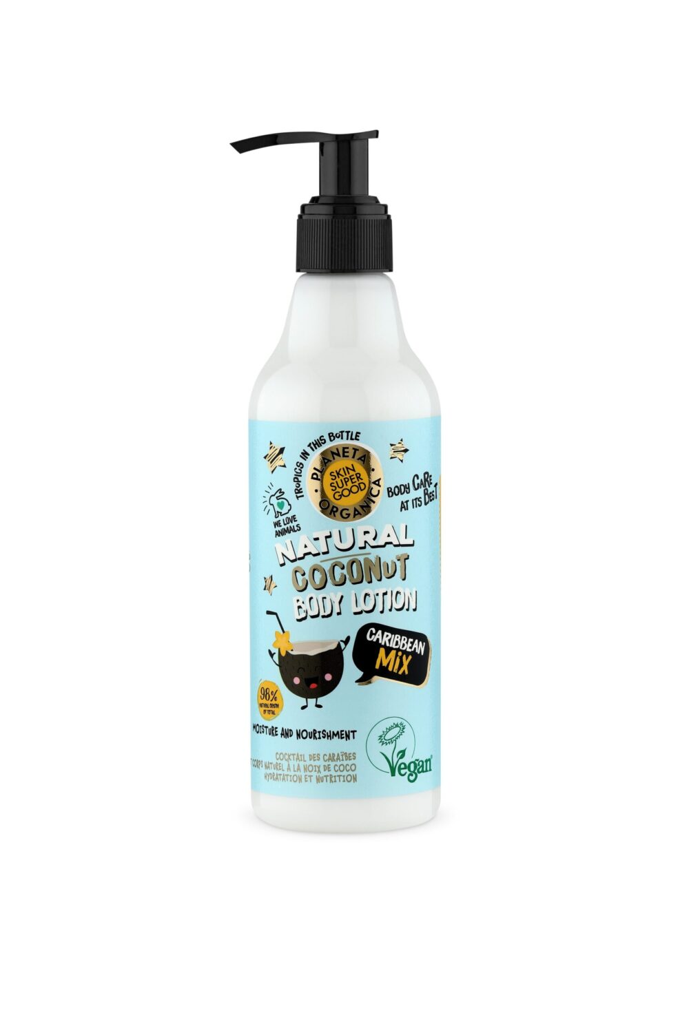 LOCIÓN CORPORAL NATURAL DE COCO «CARIBBEAN MIX» - 250ml 1