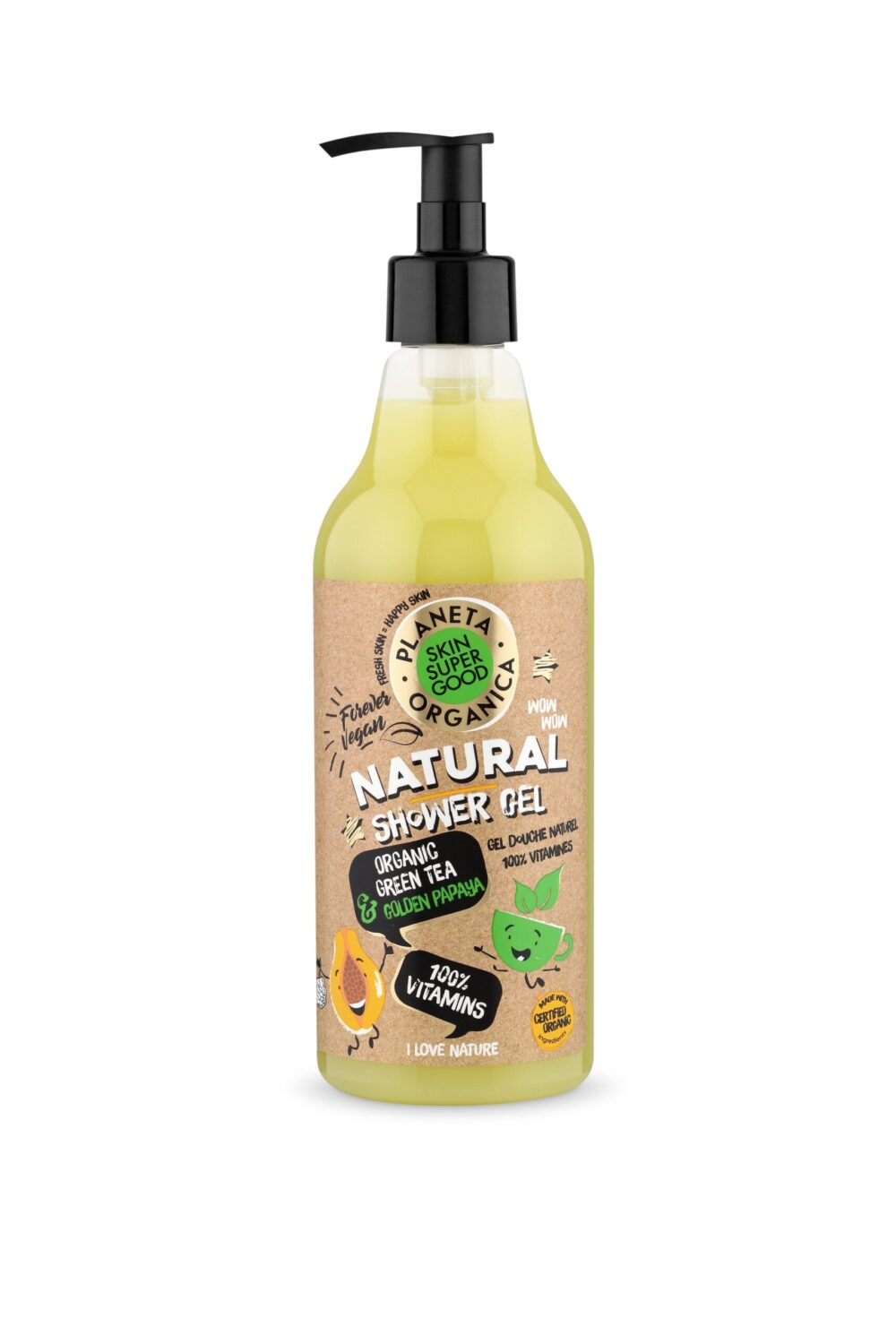 GEL DE DUCHA NATURAL «100 % VITAMINS» - 500ml 1