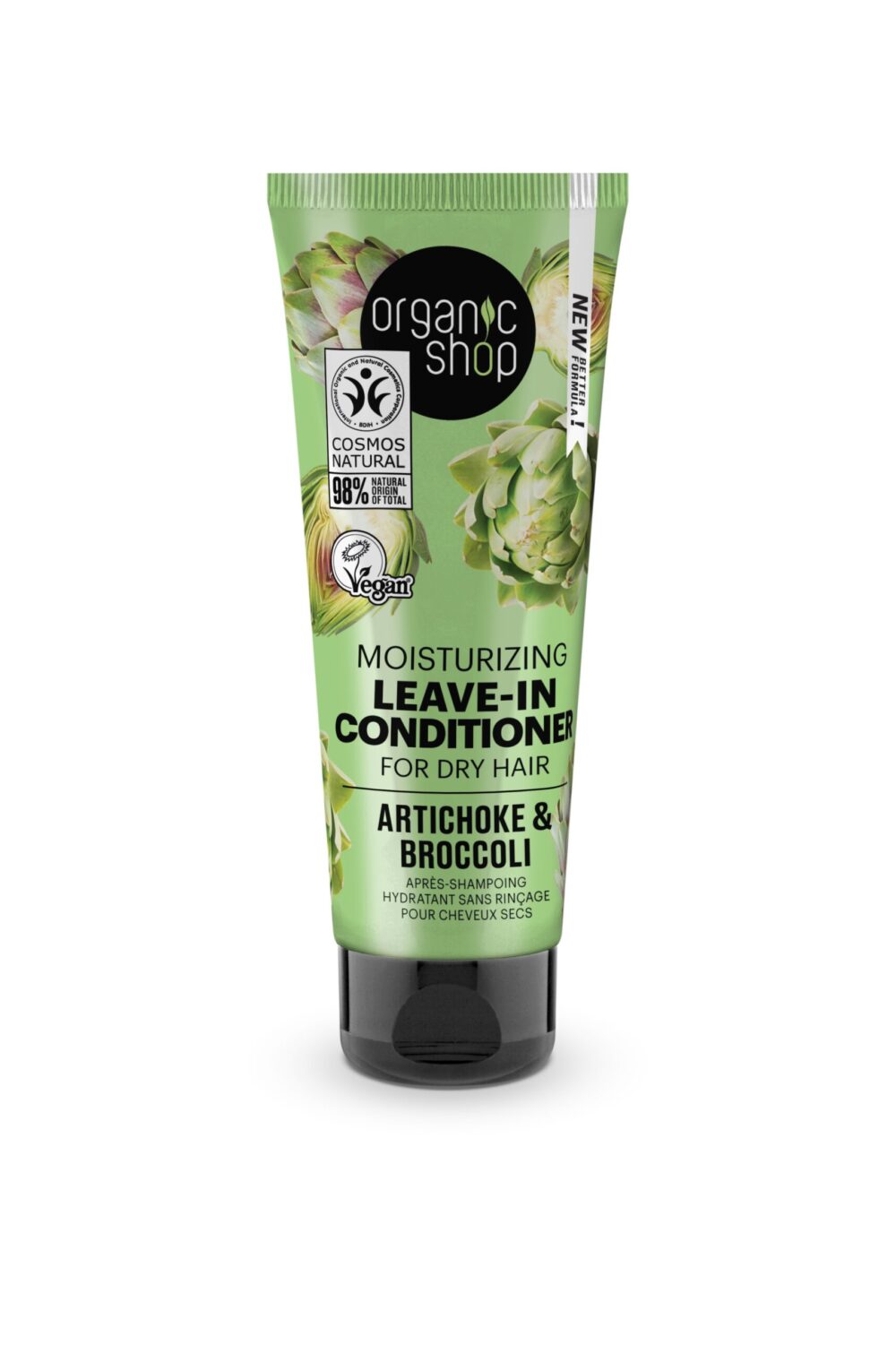 ACONDICIONADOR HIDRATANTE SIN ACLARADO PARA CABELLO SECO ALCACHOFA Y BRÓCOLI - 75 ml