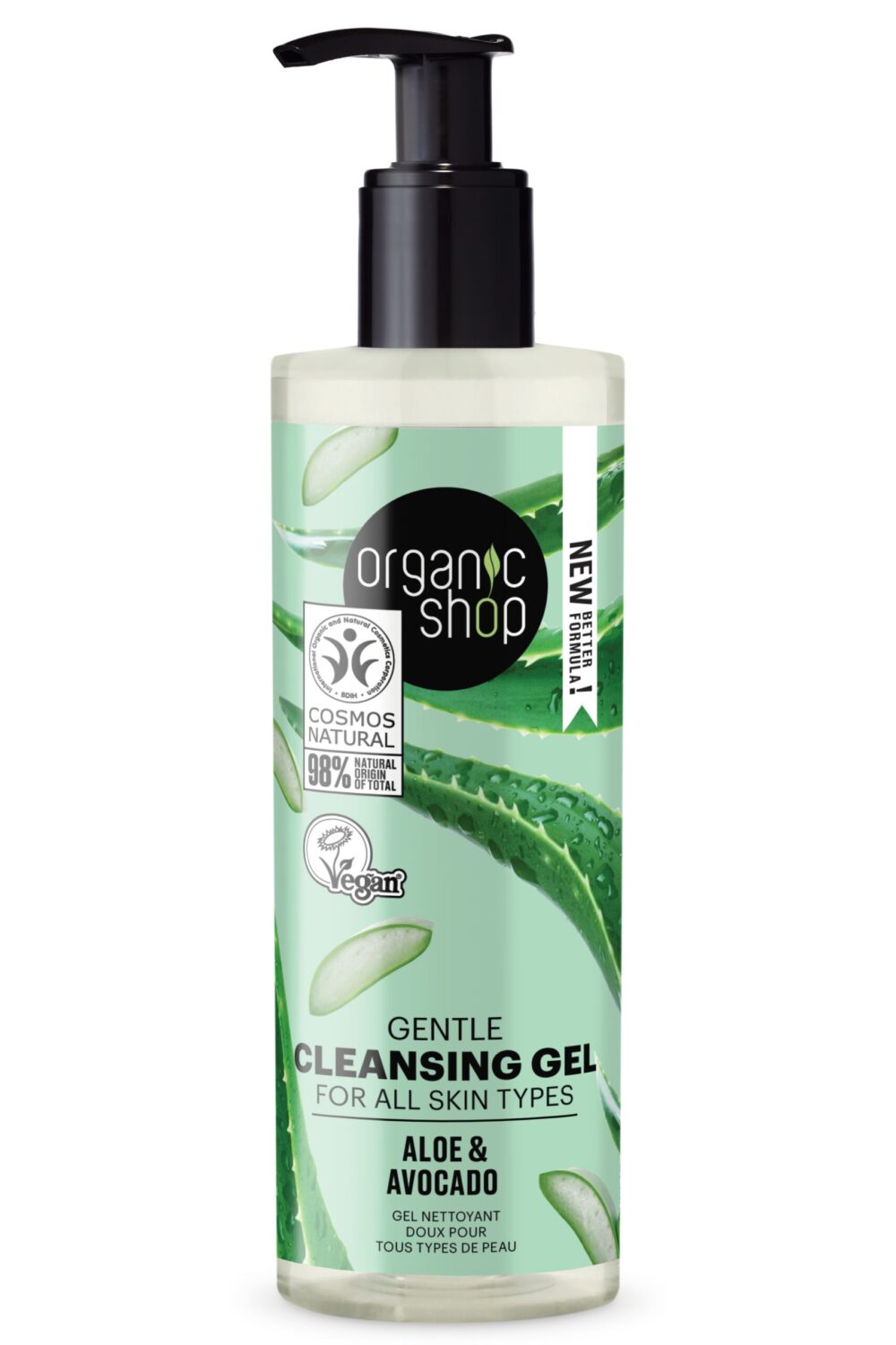 GEL LIMPIADOR SUAVE ALOE Y AGUACATE - 200 ml