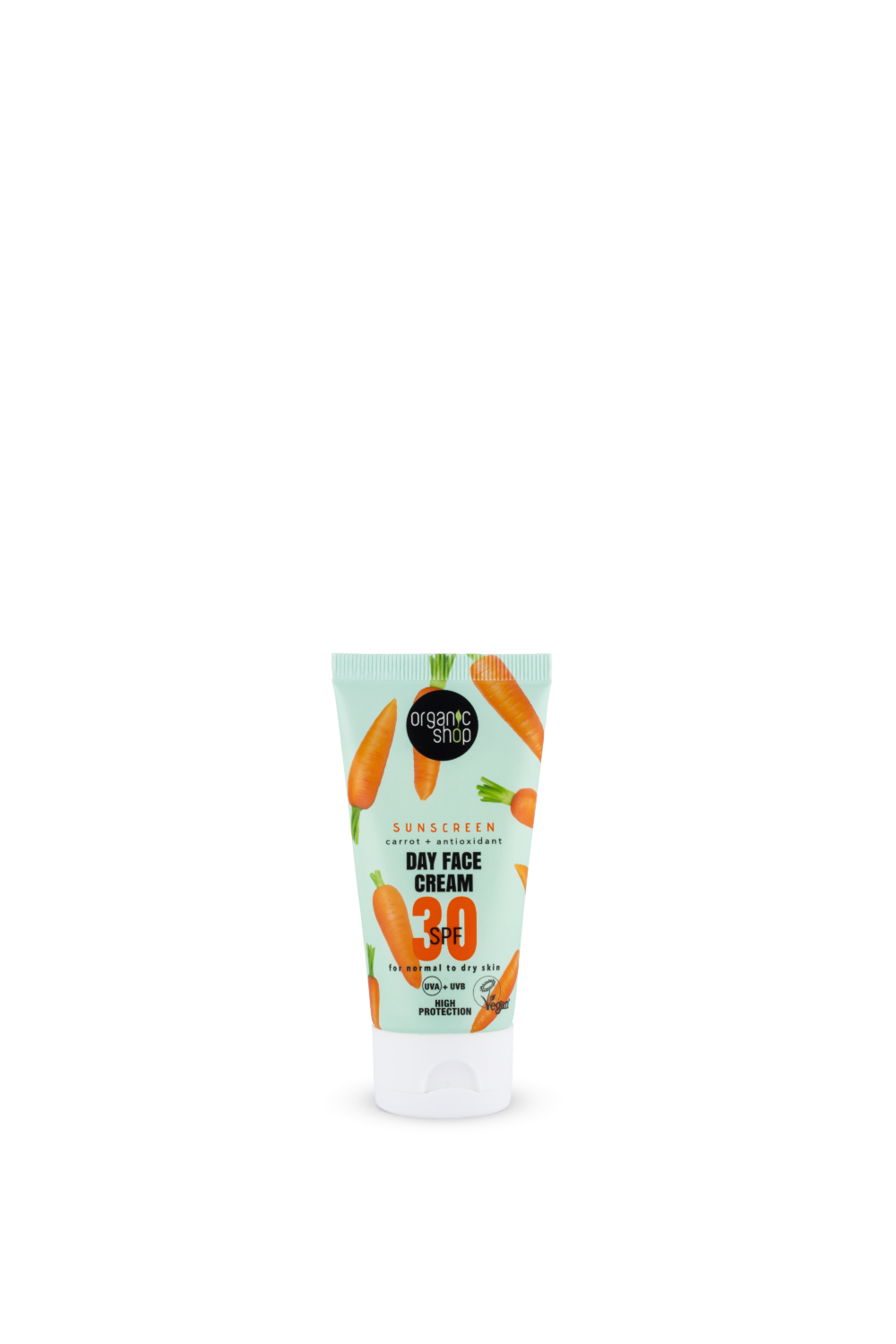 CREMA DE DÍA FACIAL CON PROTECCIÓN SOLAR ZANAHORIA + ANTIOXIDANTES SPF30, 50 ML - 50 ml