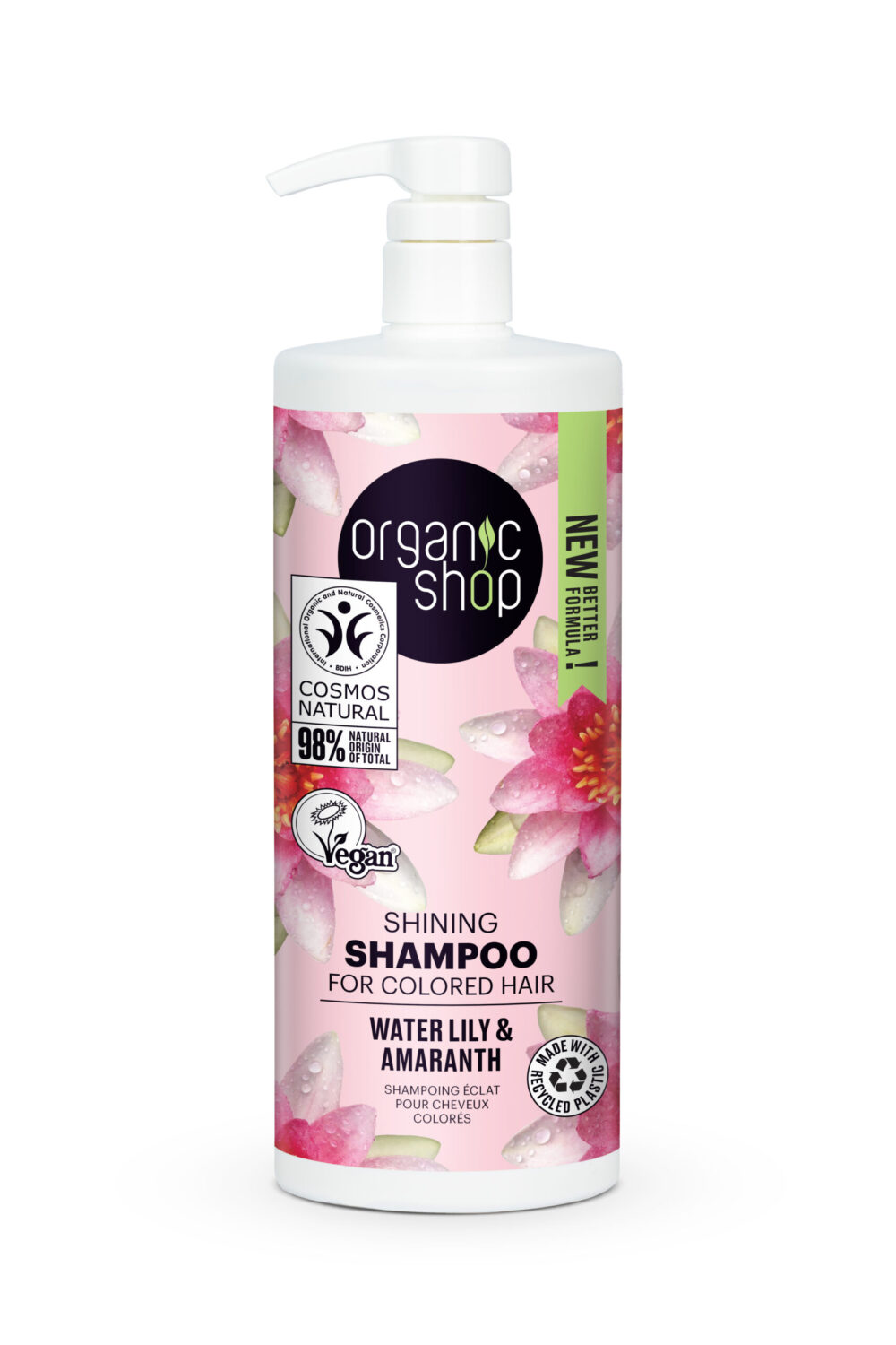 CHAMPÚ BRILLO PARA CABELLO TEÑIDO NENÚFAR Y AMARANTO - 1000 ml