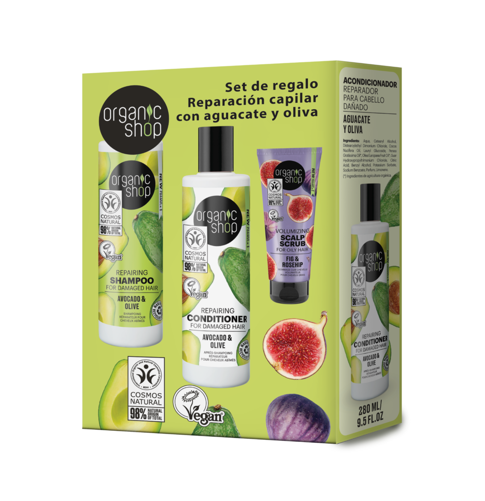 SET DE REGALO REPARADOR CAPILAR  CON AGUACATE Y OLIVA -