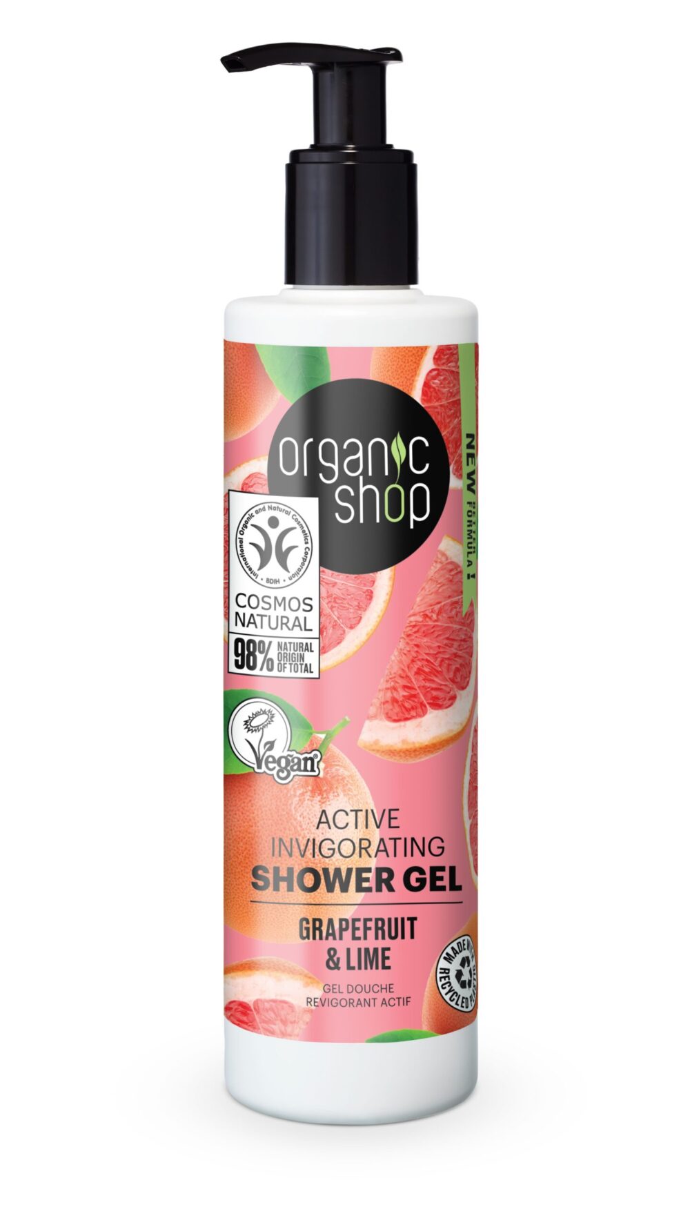 GEL DE DUCHA VIGORIZANTE ACTIVO POMELO Y LIMA - 280 ml