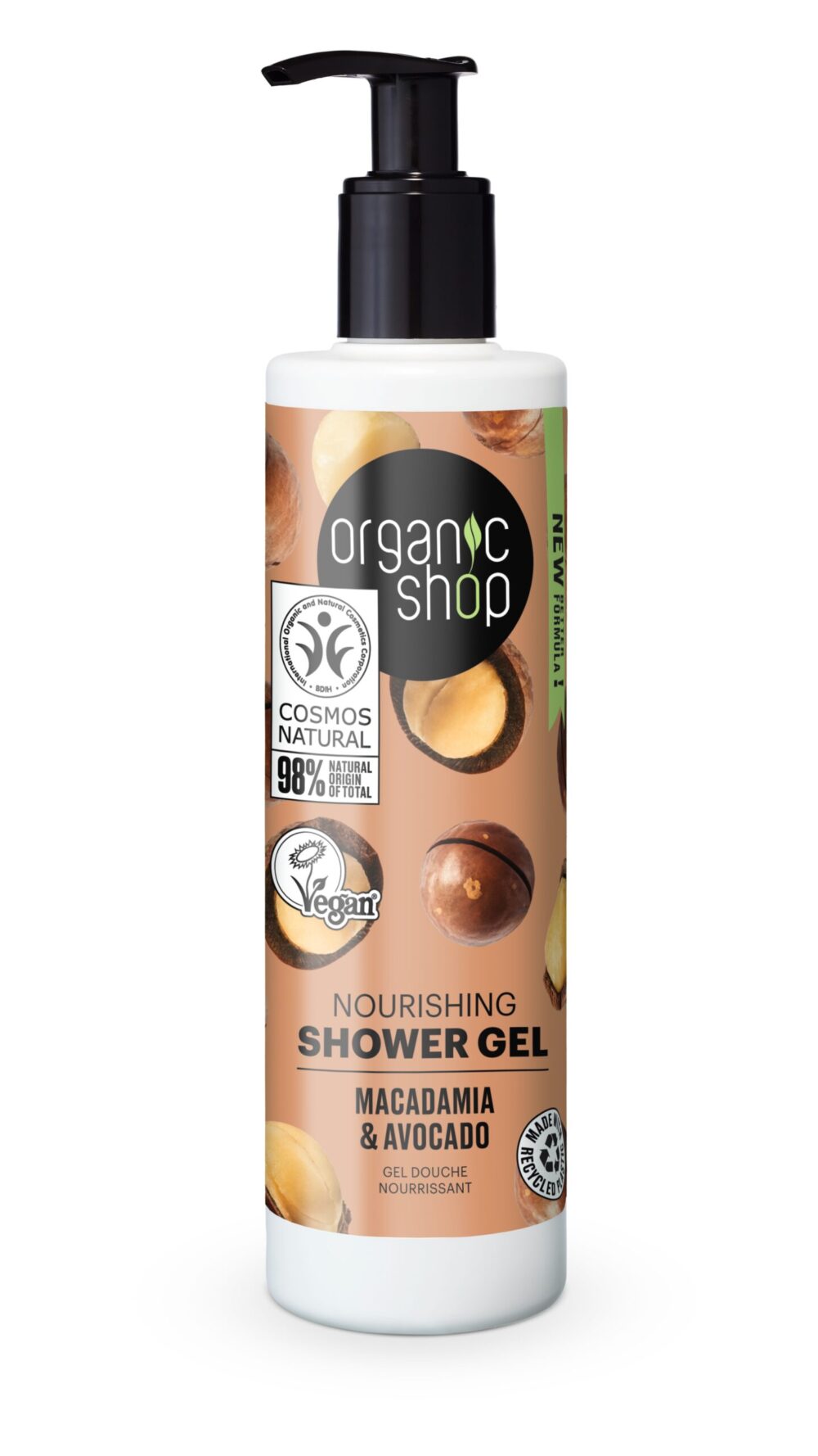 GEL DE DUCHA NUTRITIVO MACADAMIA Y AGUACATE - 280 ml