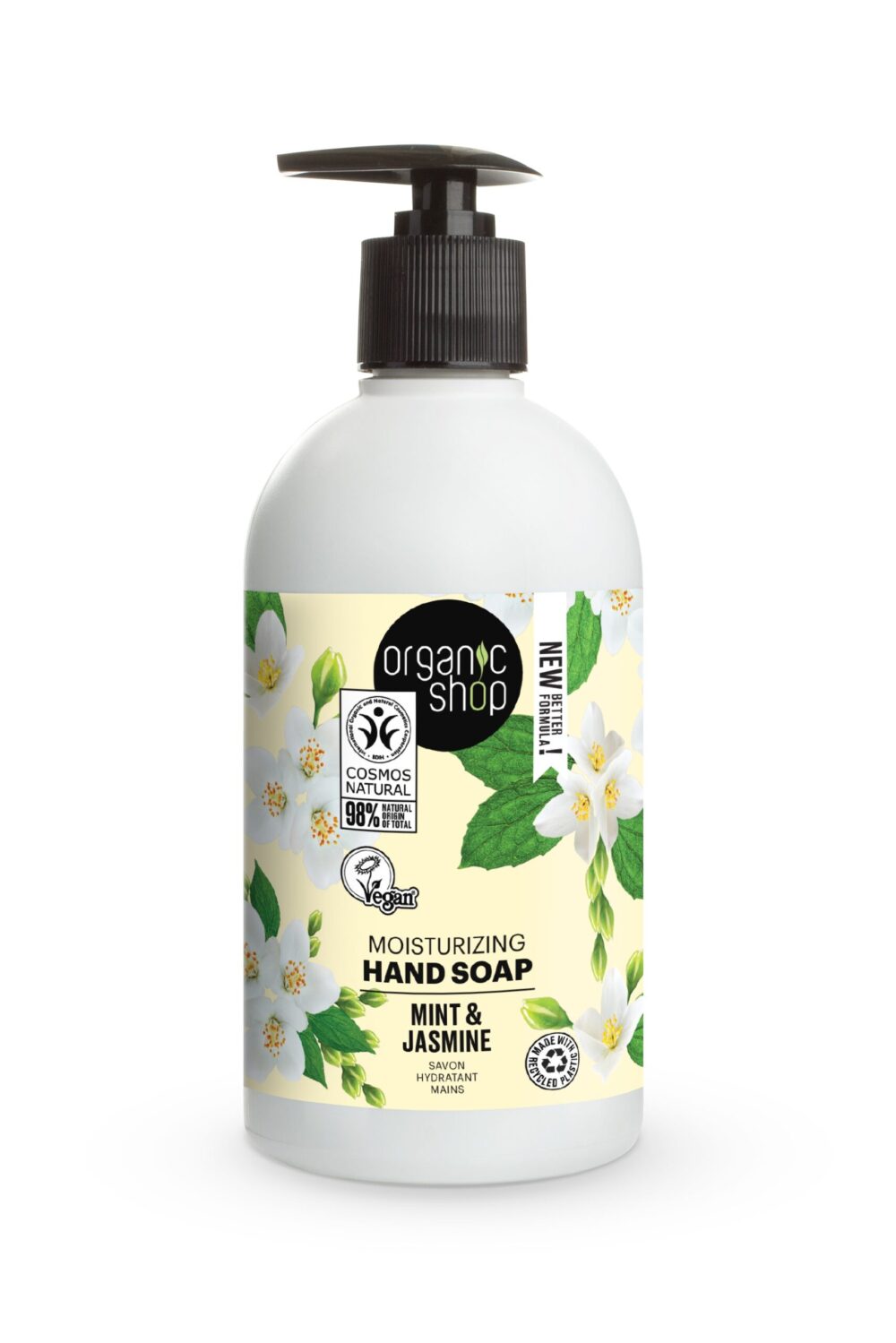 JABÓN DE MANOS HIDRATANTE JAZMÍN Y MENTA - 500 ml