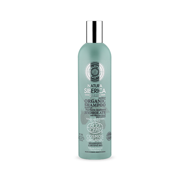 Champú orgánico certificado. Volumen y frescor. Para cabello graso. - 400 ml