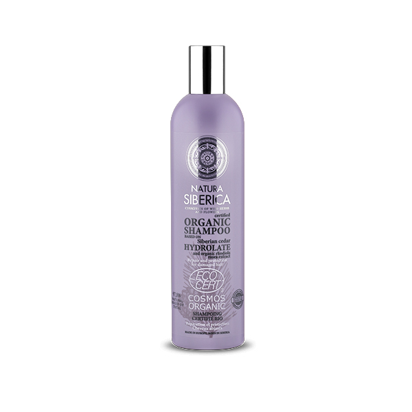 Champú orgánico certificado. Protección y reparación. Para cabello dañado. - 400 ml