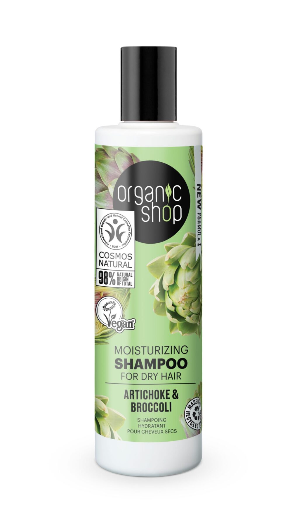 CHAMPÚ HIDRATANTE PARA CABELLO SECO ALCACHOFA Y BRÓCOLI - 280 ml