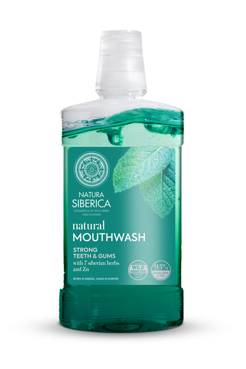 Enjuague bucal natural 7 Hierbas Siberianas & Zinc, dientes y encías Fuertes - 520 ml