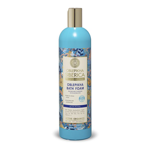 Oblepikha Profesional - ESPUMA DE BAÑO OBLEPIKHA, FRESCOR ENERGIZANTE - 550 ml